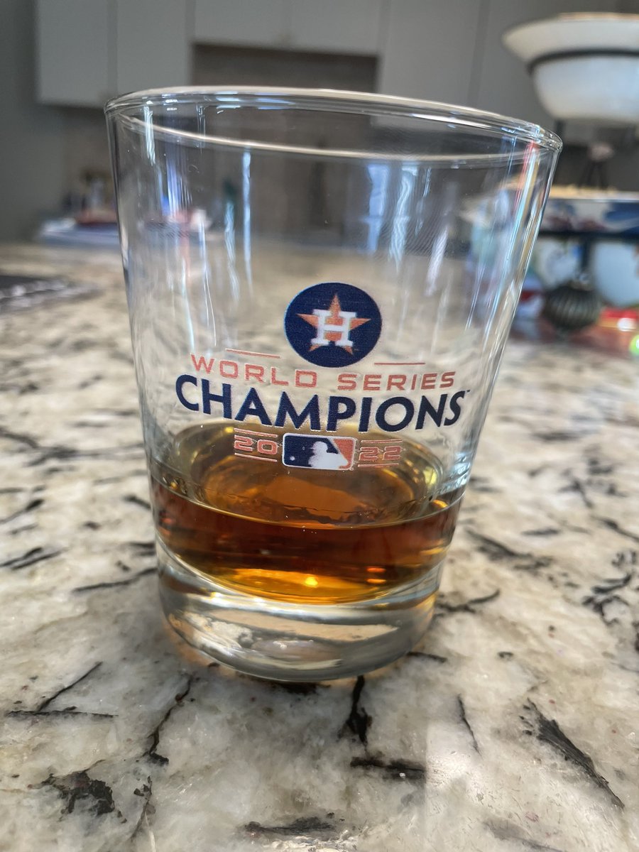 Goes down that much better in this glass! #WorldSeriesChampions #houstonastros