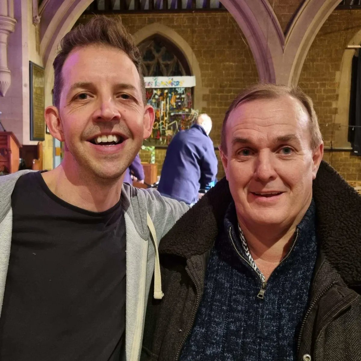 What a great night of comedy <a href="/Ketteringarts/">Kettering Arts Centre</a> 
The MC was  <a href="/RobColeman100/">Rob Coleman</a> with the comedians being  <a href="/Comediandana/">Dana Alexander</a> <a href="/YurikoComedy/">Yuriko Kotani</a> <a href="/jonnyawsum/">Jonny Awsum</a> 
Great to meet you all with cousin @kwscott29  and great to get my @SteveBestComic @SteveBestPics signed 

#livecomedy #laughter