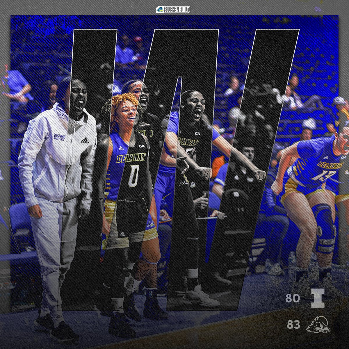 Delaware 🏀 is B1G TIME #BlueHenBuilt