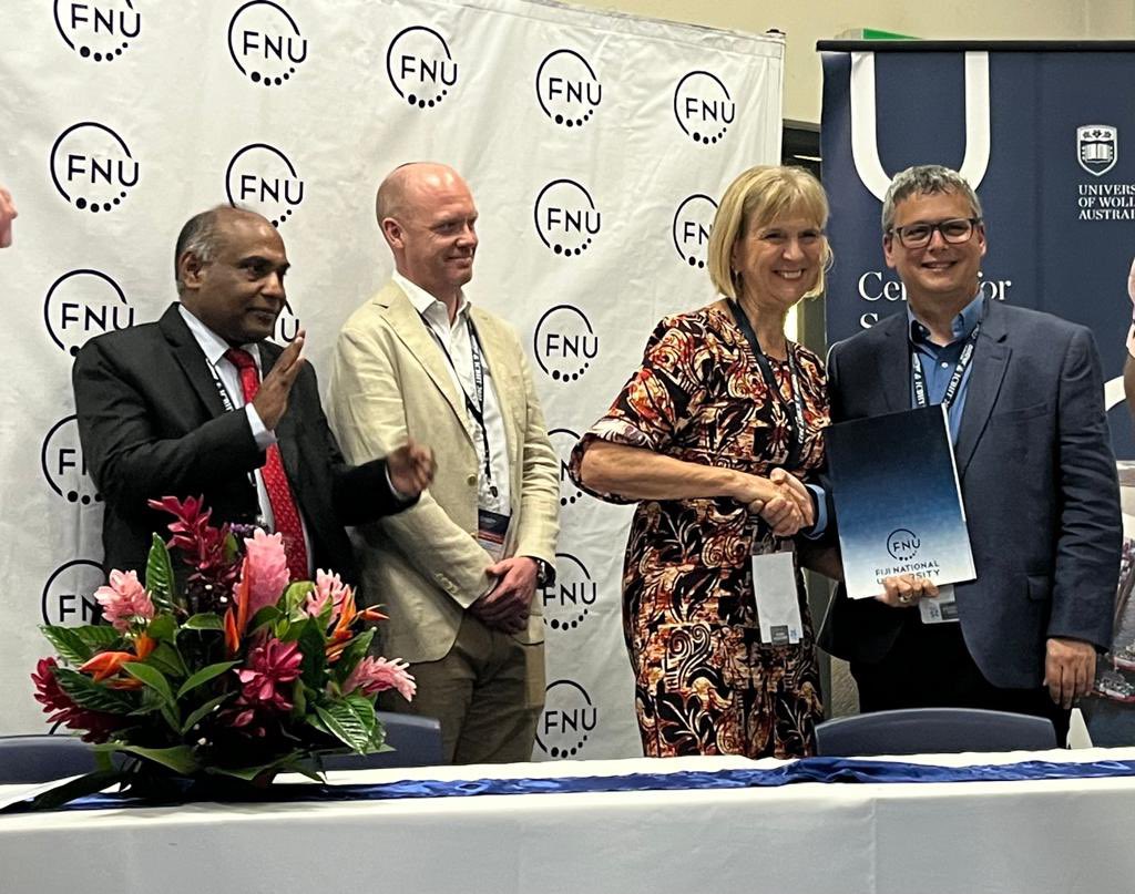 ColinPicker's tweet image. Excited for our new partnership with Fiji National University. MoU signed at a recent fantastic conference in Nadi. @FNUFiji @UOW