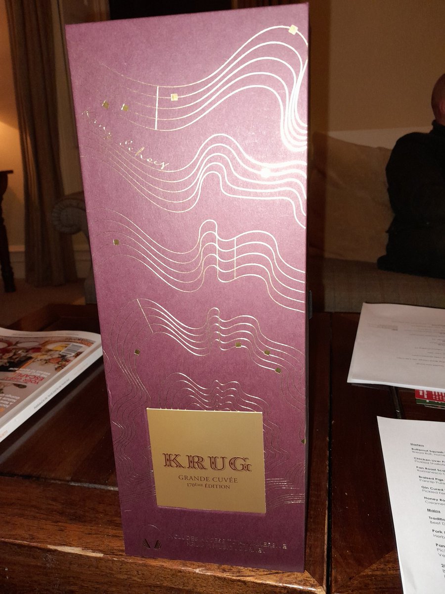 A gift from (very) generous friends. Fabulous experience.  #krug