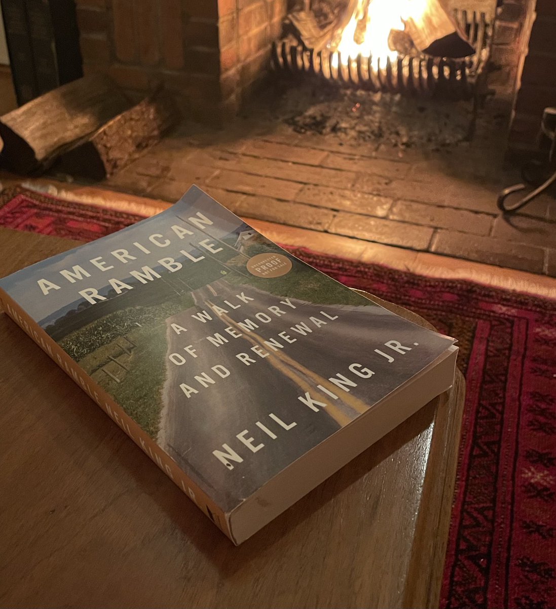 I just finished this astounding memoir by Neil King, about his walk to Manhattan from Washington. It is a celebration of life and this country we all so love and has moved me like no other. ⁦<a href="/NKingofDC/">Neil King</a>⁩  American Ramble: A Walk of Memory and Renewal a.co/d/cOELmc0