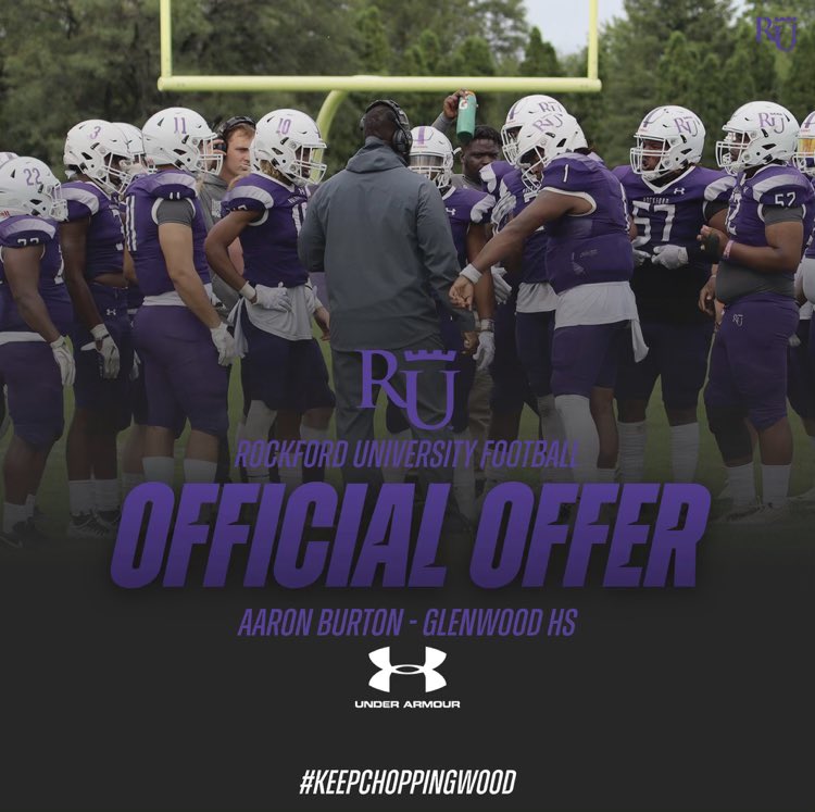 AGTG✝️Blessed to receive my first football offer from Rockford university‼️@Coach_cal_cal <a href="/GLENWOODFB1/">Glenwood Football</a> <a href="/RecruitGeorgia/">Recruit Georgia</a> #Keepchoppingwood🪵🪓
