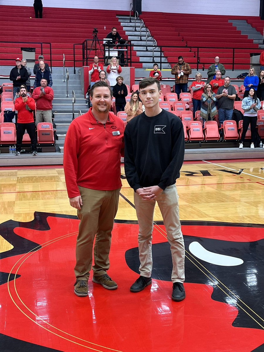 MAC_President's tweet photo. Tonight’s @MineralAreaCC Salute to Service honors Luke Daus (Active, Army). Thank you for your service! Stay safe! #USA #MAC100 https://t.co/iEfgmQnFG7