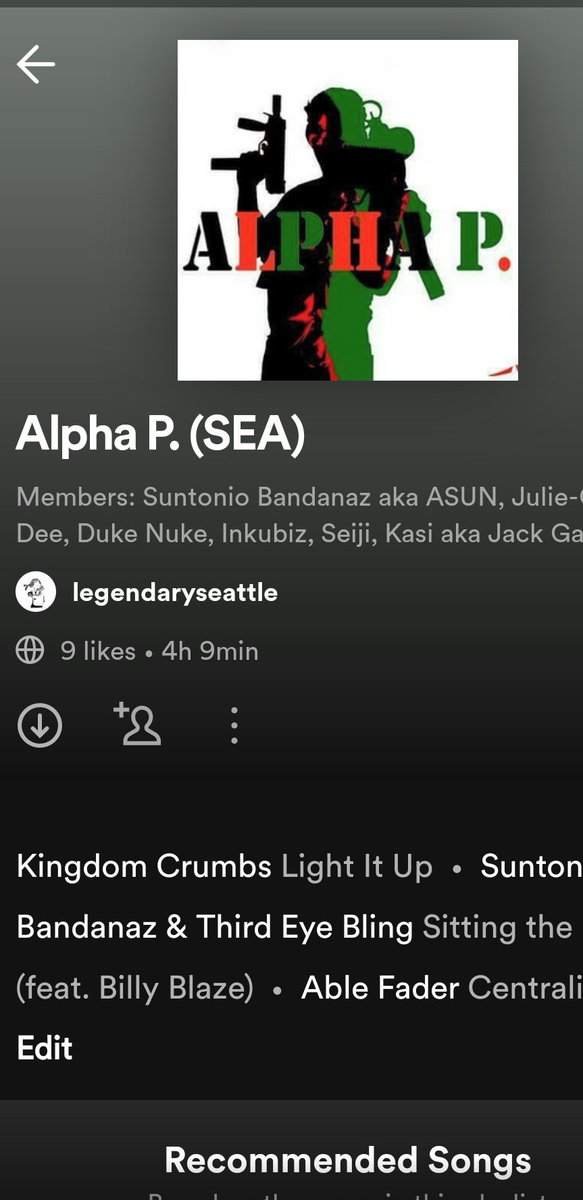 Bandanaz's tweet image. #NowPlaying @SeaRapHard 
#StreamTheTeam #Saturday 
#AlphaP. #SEA #RapHard #SQUAD #WeTheOnes ☝🏿
open.spotify.com/playlist/4hXjN…