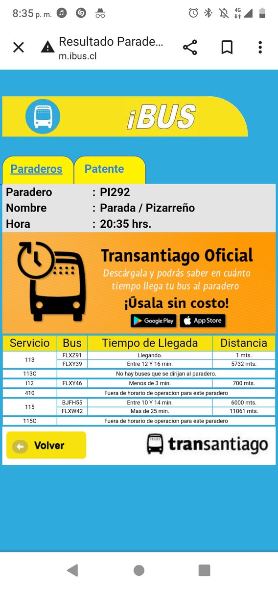 paulaever's tweet photo. @MTTChile  micro 113 sale en tránsito pero en el programa de frecuencia sale en recorrido FLXZ91 https://t.co/2wrFFtD8gD