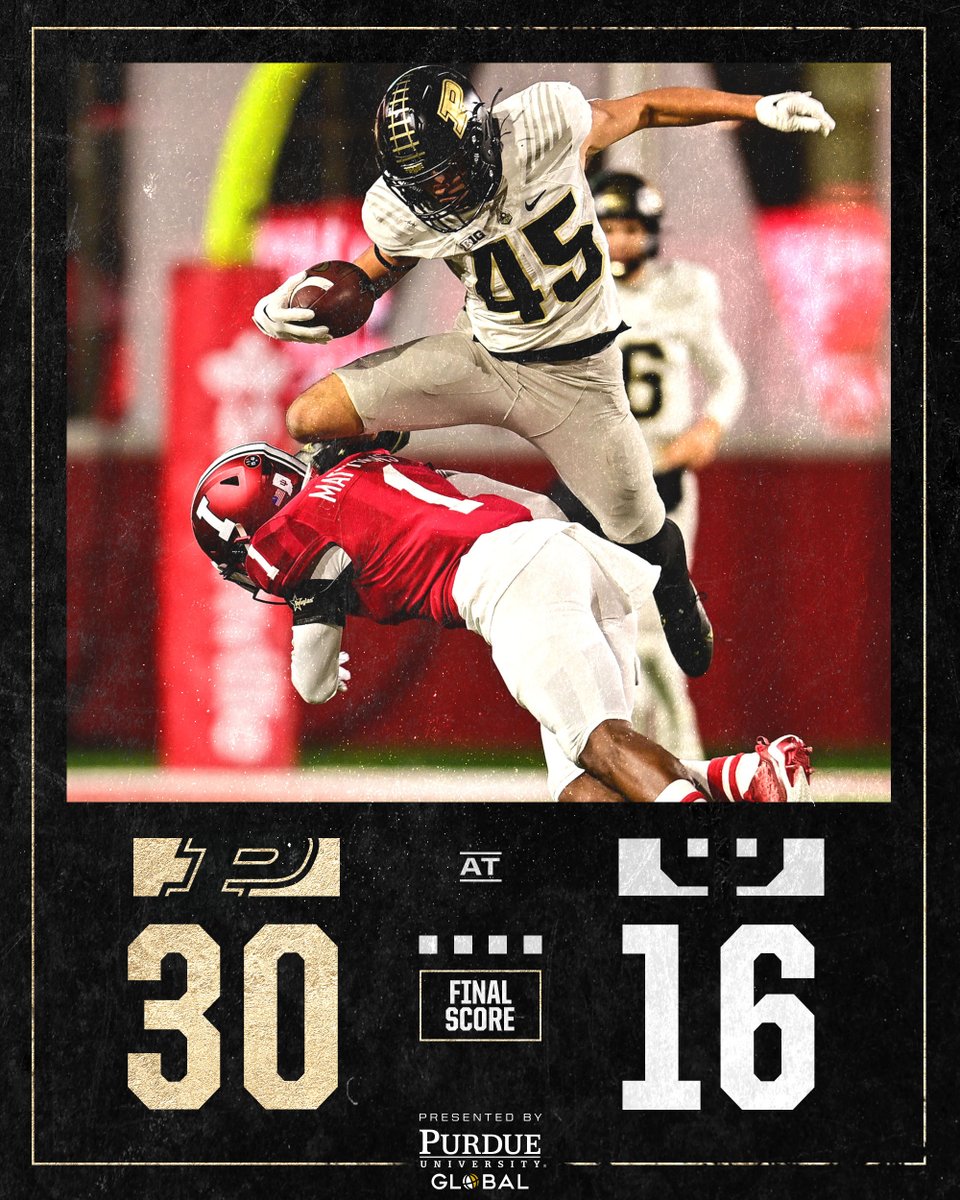 ✅ Old Oaken Bucket 
✅ B1G West Division 
✅ Indianapolis 

𝐁𝐎𝐈𝐋𝐄𝐑 𝐔𝐏!