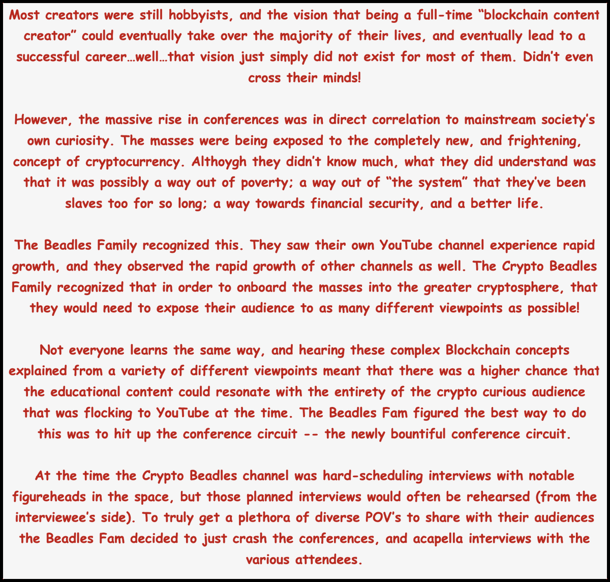 AdamCharlesMKT's tweet photo. Congratulations to 2022 HODL Award recipient @AaronBeadles!

Presented By: @MonarchWallet
Belts Available: @DcentralCon
 
---
DISCLAIMER: The text within the graphics are akin to a vlog, and are of the authors own opinion/observations, and may not be factual. https://t.co/CjkGDz0r8y