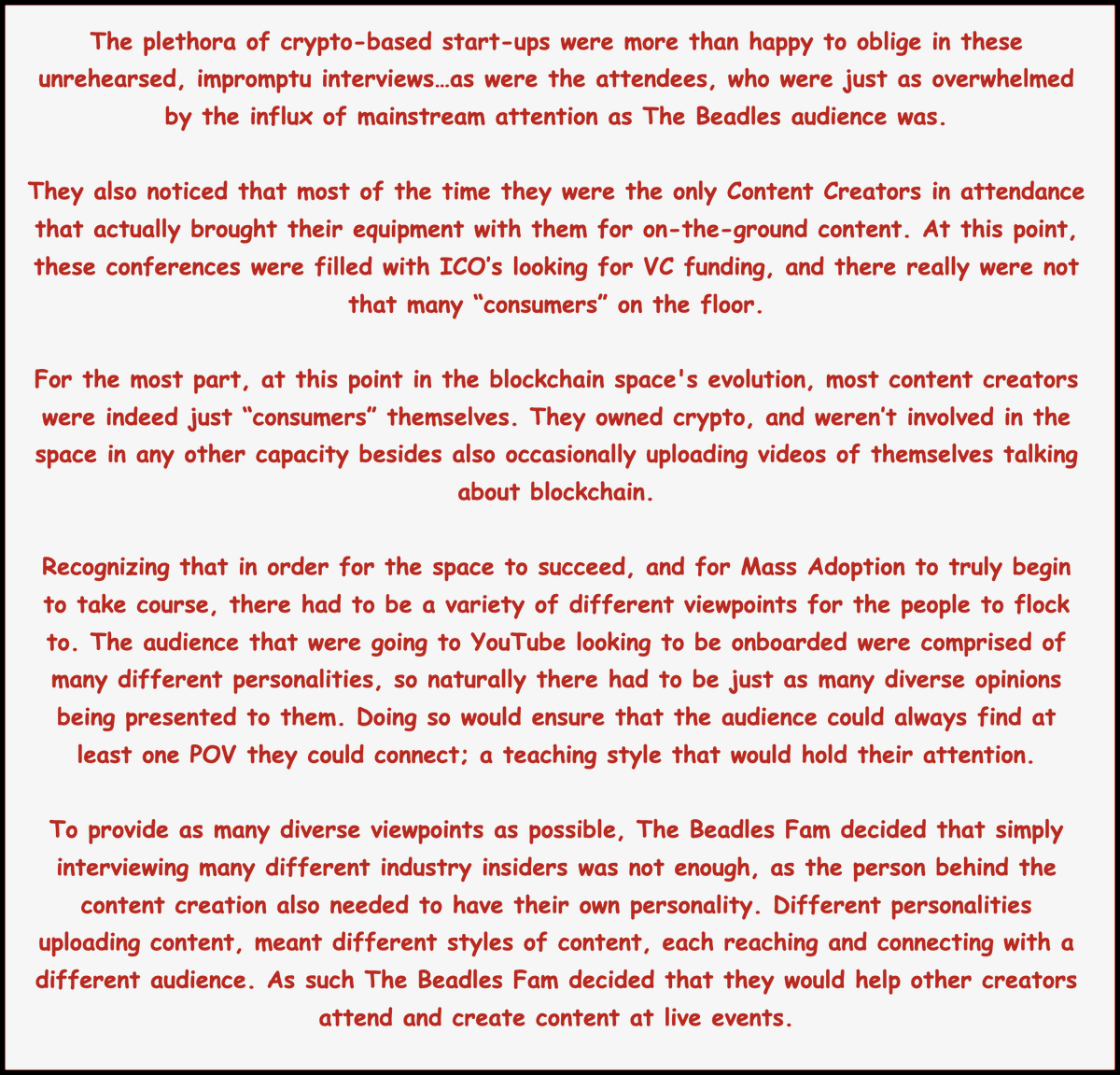 AdamCharlesMKT's tweet photo. Congratulations to 2022 HODL Award recipient @AaronBeadles!

Presented By: @MonarchWallet
Belts Available: @DcentralCon
 
---
DISCLAIMER: The text within the graphics are akin to a vlog, and are of the authors own opinion/observations, and may not be factual. https://t.co/CjkGDz0r8y