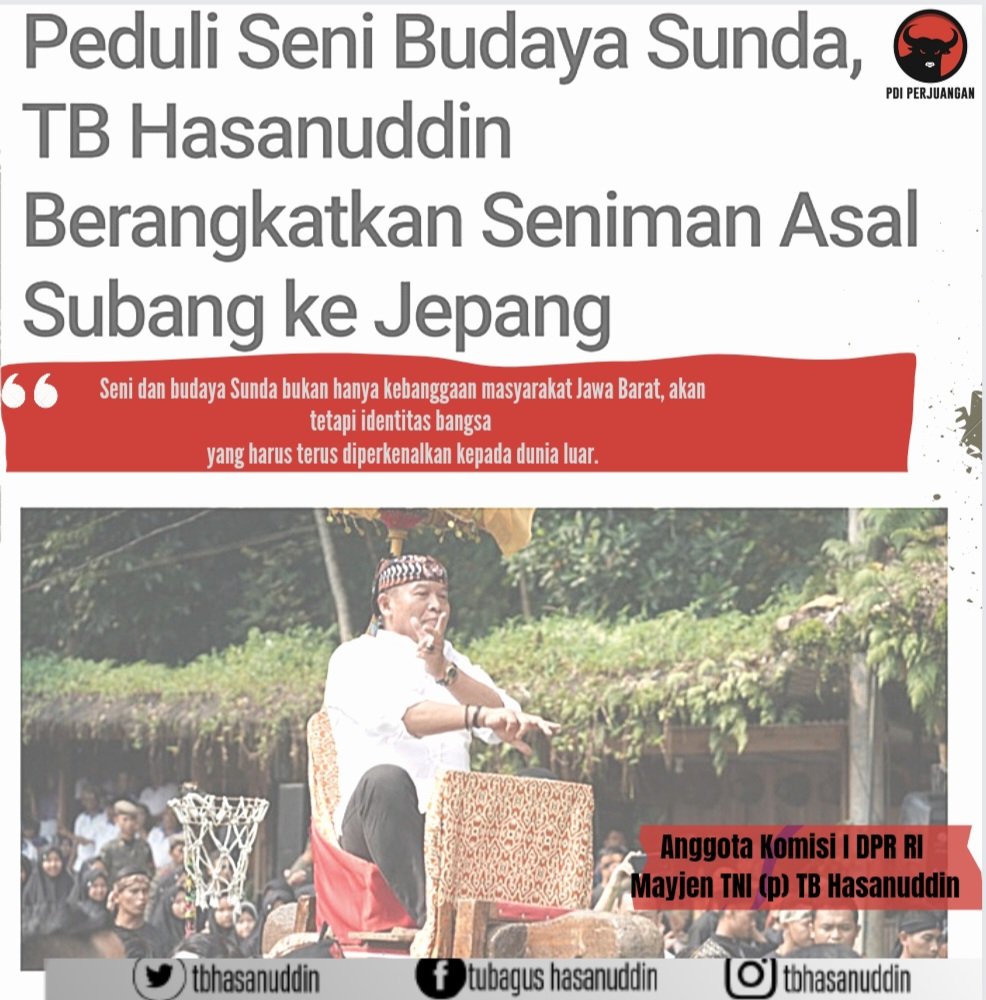 tbhasanuddin's tweet photo. Mari sama-sama kita lestarikan budaya Indonesia..
#budayasunda
#cintabudayaindonesia https://t.co/kdsemYIobz