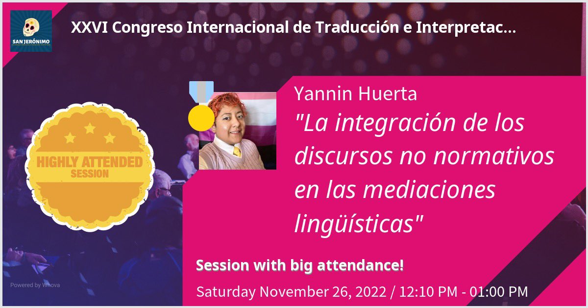 Gracias a todas las personas que compartieron conmigo hoy el espacio y tiempo en #SJ2022 de <a href="/Traductores_OMT/">OMT</a> 🖤