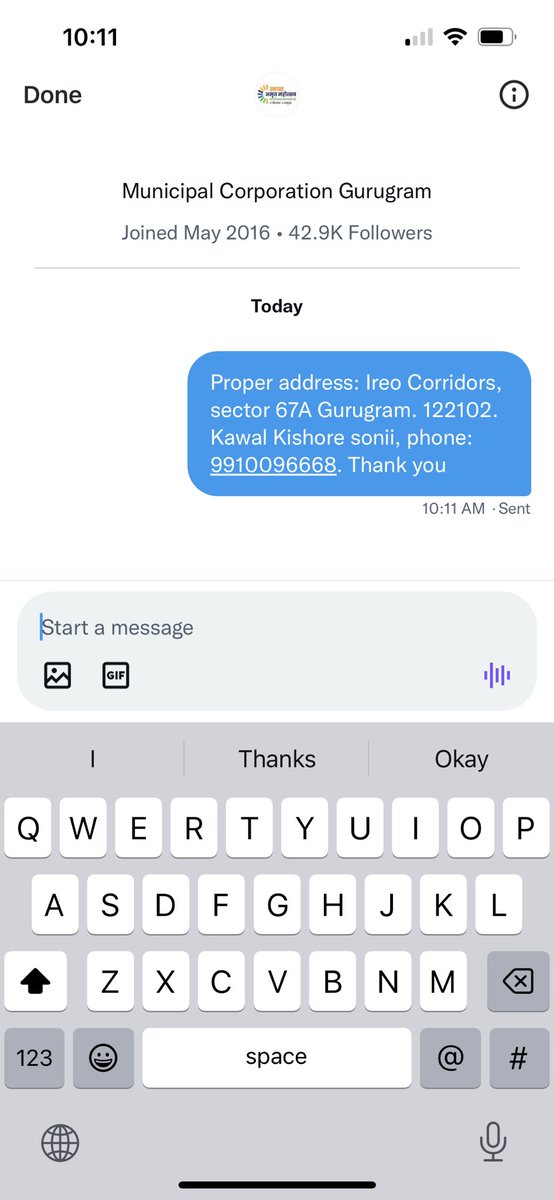 kawalksonii's tweet photo. @MunCorpGurugram @cmohry @M3MIndiaPvtLtd @MunCorpGurugram proper address and phone number shared. Please have a look. Thanks https://t.co/dShv0bvzb2
