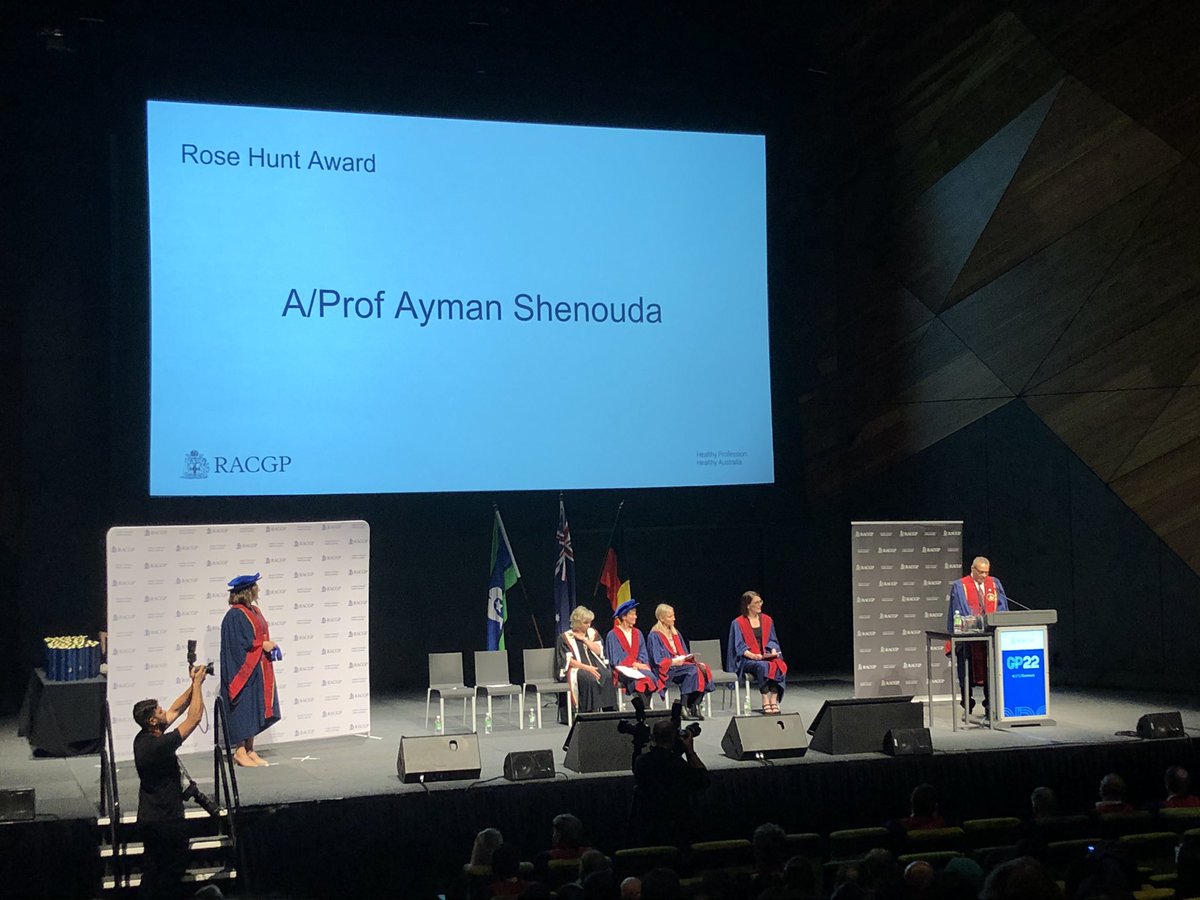 Congratulations Dr Ayman Shenouda <a href="/drshenouda/">Ayman Shenouda</a> on being awarded <a href="/RACGP/">RACGP</a> Rose Hunt award. So well deserved!