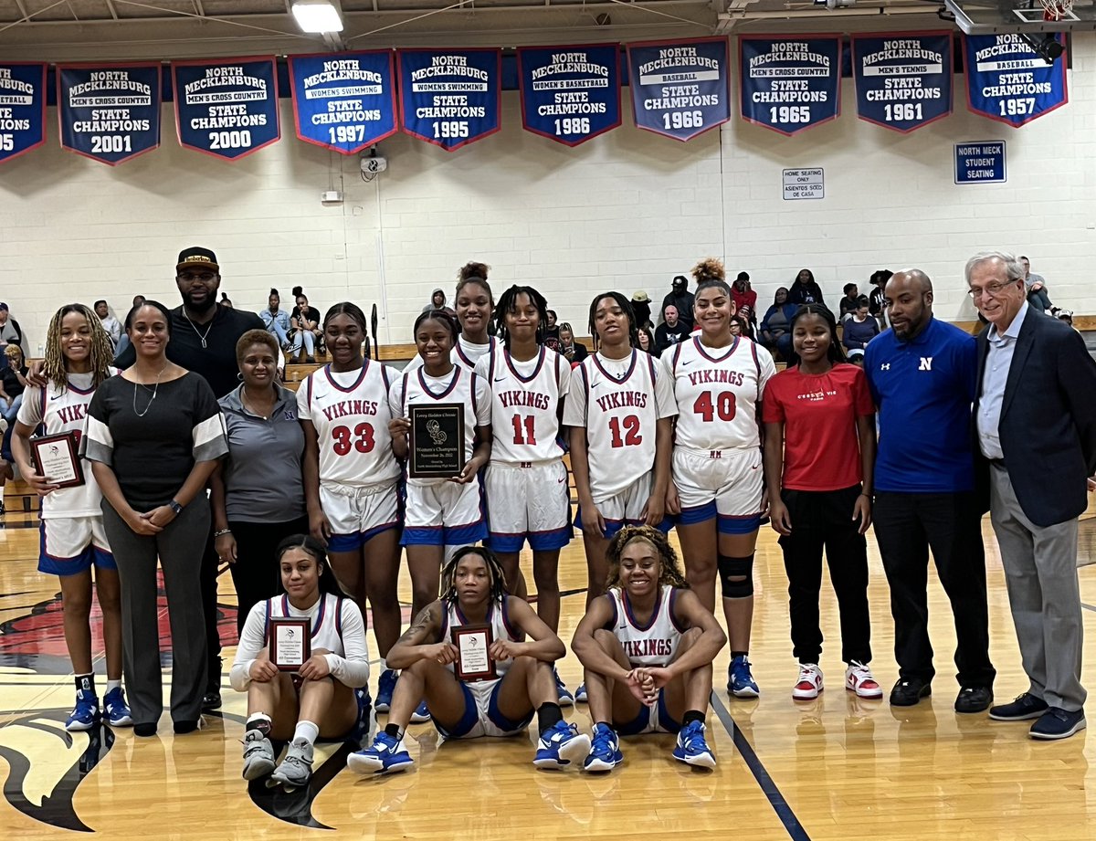 2022 Leroy Holden Classic Champions 🏀🏆

All Tournament Team
MVP Kairah Dixon-Booker, N.Meck
Nevaeh Farmer, N.Meck
Boston Bates, N.Meck
Sidney Blackwell, Porter Ridge
J’yana Salton, Porter Ridge
<a href="/NM_Vikings/">North Mecklenburg Athletics</a> <a href="/northmeckbball/">North Meck Hoops</a> <a href="/prhs_athletics/">Porter Ridge Athletics</a>