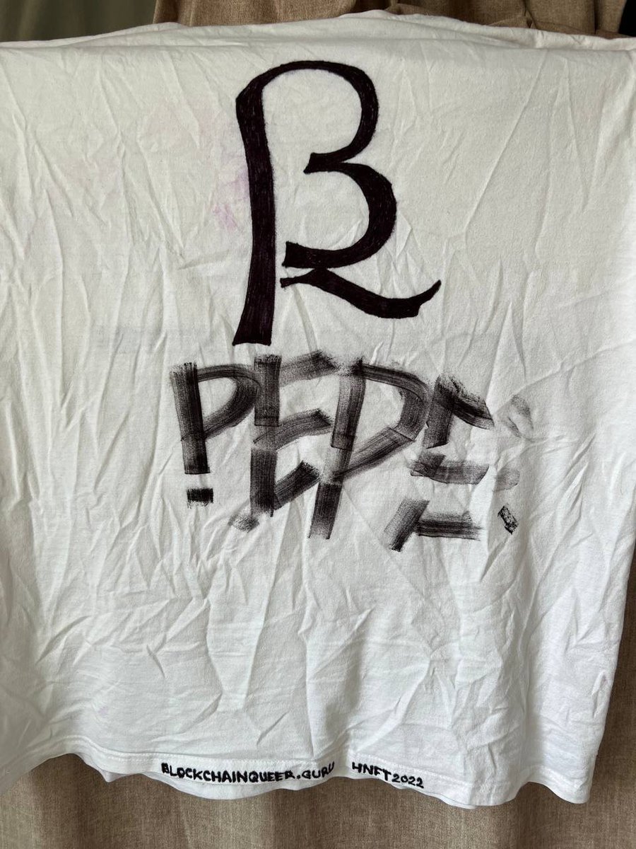 blockchainqueer's tweet photo. One more important historic thing, just for the record.

The First Historic NFT Festival memorabilia from DADA's Creeps &amp; Weirdos 5th Halloween Birthday Bash at Barcelona's Wax Museum, 2022.

Pepeified by @ScrillaVentura <3 https://t.co/gmGN0XQa6M