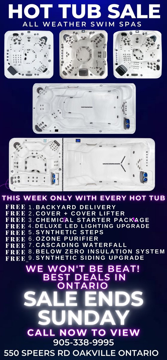 FactoryHotTubs's tweet photo. SALE ON NOW
#HOTTUBS #swimspas https://t.co/7T66CJSK85