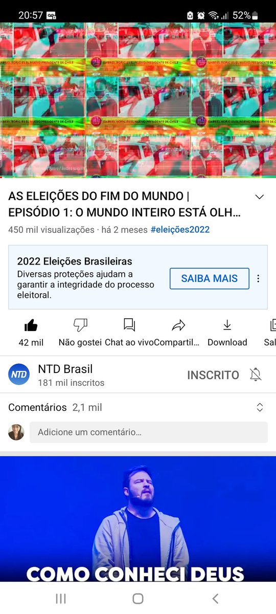 Pessoal estao sabendo desse documentário? 🙇‍♀️ vale a pena assistir... tem 1 e 2
#patria #Brasil  #Bolsonaro #VerdadeiraDemocracia #foracomunismo 
 youtu.be/vJMyemLTjfA  👇