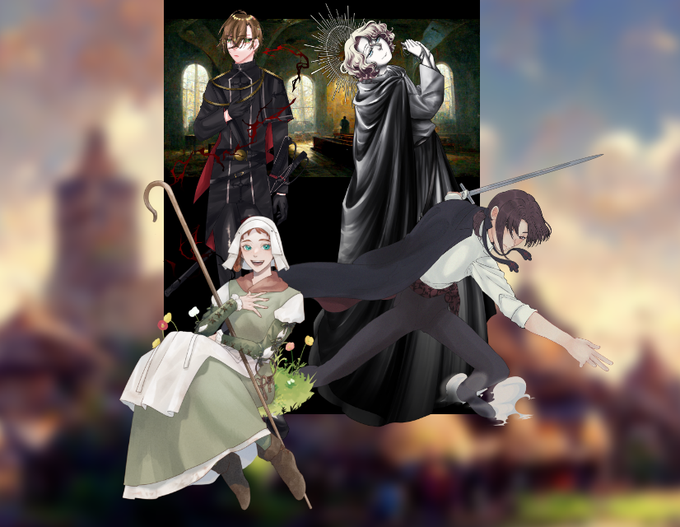 CoCシナリオ「新生-ジャンヌの猟犬」✧KPりょーたさん✧PL/PC404さん / 騎士-Alexandre蜷川月貴 / 農民-Collette米さん / 司祭-Michel不動さん / 処刑人-Émile実家のようなメンツで革命できて嬉しいです 俺が勝つ全てのツイートを間違っていました 