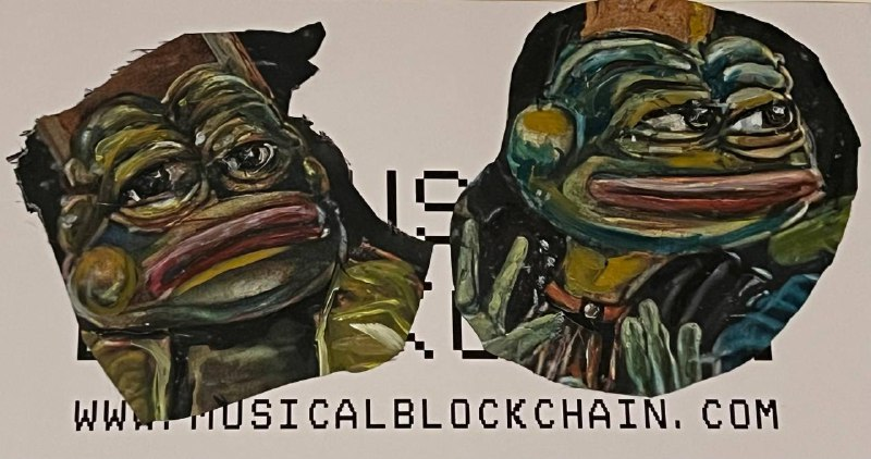 blockchainqueer's tweet photo. WAIT, THAT'S NOT ALL!!1
MORE MEMORABILIA!
I accidentally HODLing two saved Pepecuts self-glued to my @MusicalBlockchn props off @hnftfest exhibition - from the "Last Supper" (to which I also contributed with a bit of overpainting) by incredible-amazing-delightful @pepelangelo! 😻 https://t.co/ZSg8Qw9IDA
