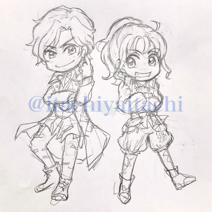 今日はニチアサ方面のラクガキがしたい気分だずぇこれはだいぶ前に描いたゾックスとフリントちゅわん 