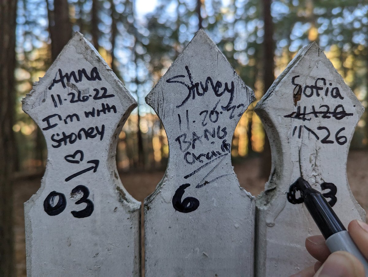St1brew's tweet photo. Left our name on the fence during our round today! #DiscGolf #BangChains #GetOutside https://t.co/ZzIwa1Lax9