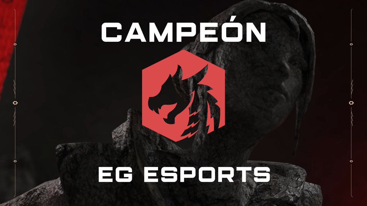 ¡TENEMOS CAMPEÓN!

Muchísimas felicidades a @_EGESPORTS, esperamos verlos en las siguientes ediciones de la Serie Contendientes. 🔥
#VSCLatam