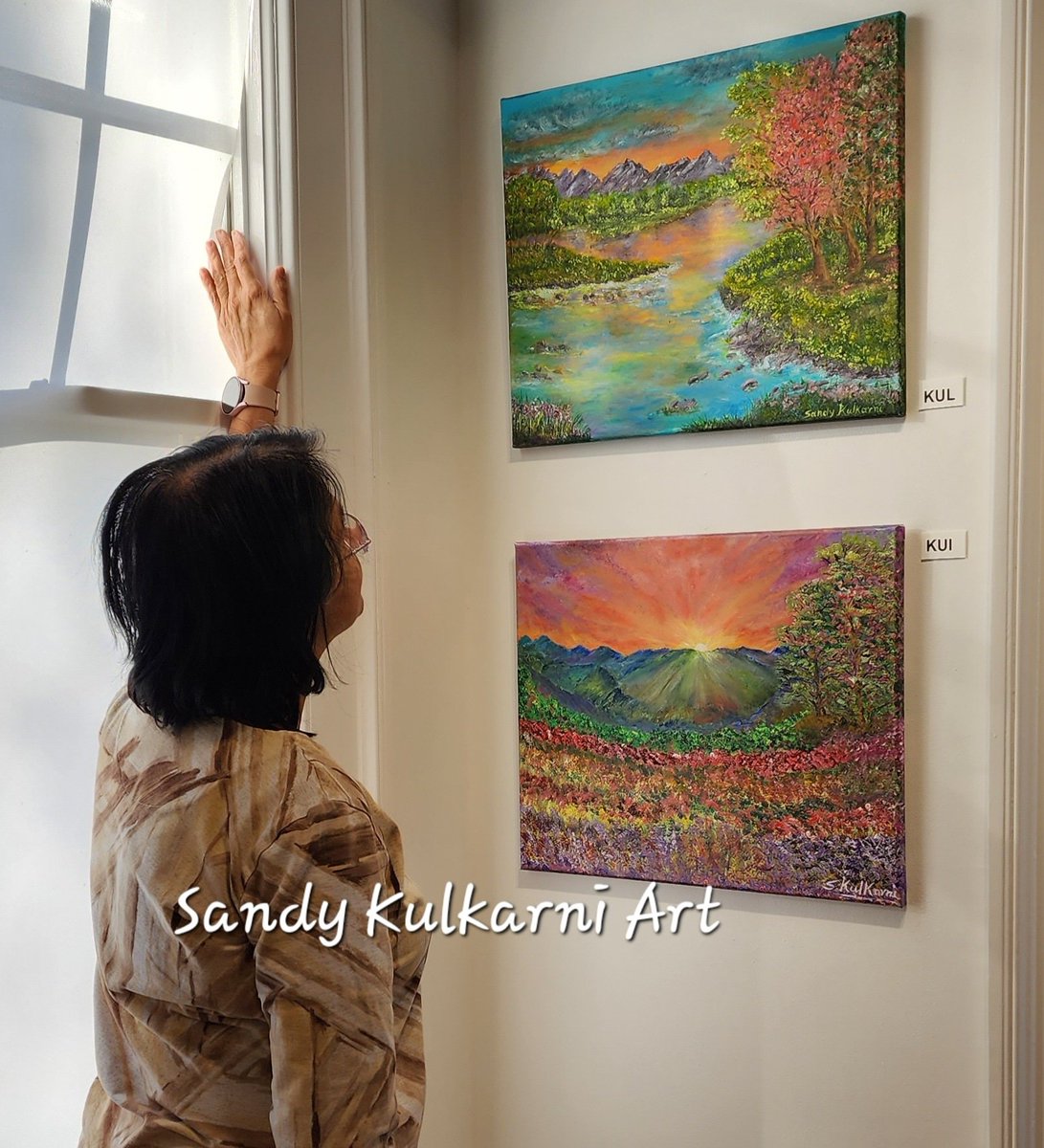 SandyKulkarnee's tweet photo. Feeling #thankful because I could donate these #paintings to the #PlanoArtCentre for their recent - The Love of Art fundraising auction. I love to offer help to our community &amp; volunteer for service. #gratitude, #LoveAndPeace #LoveAndServe https://t.co/kV5jNvs5IC