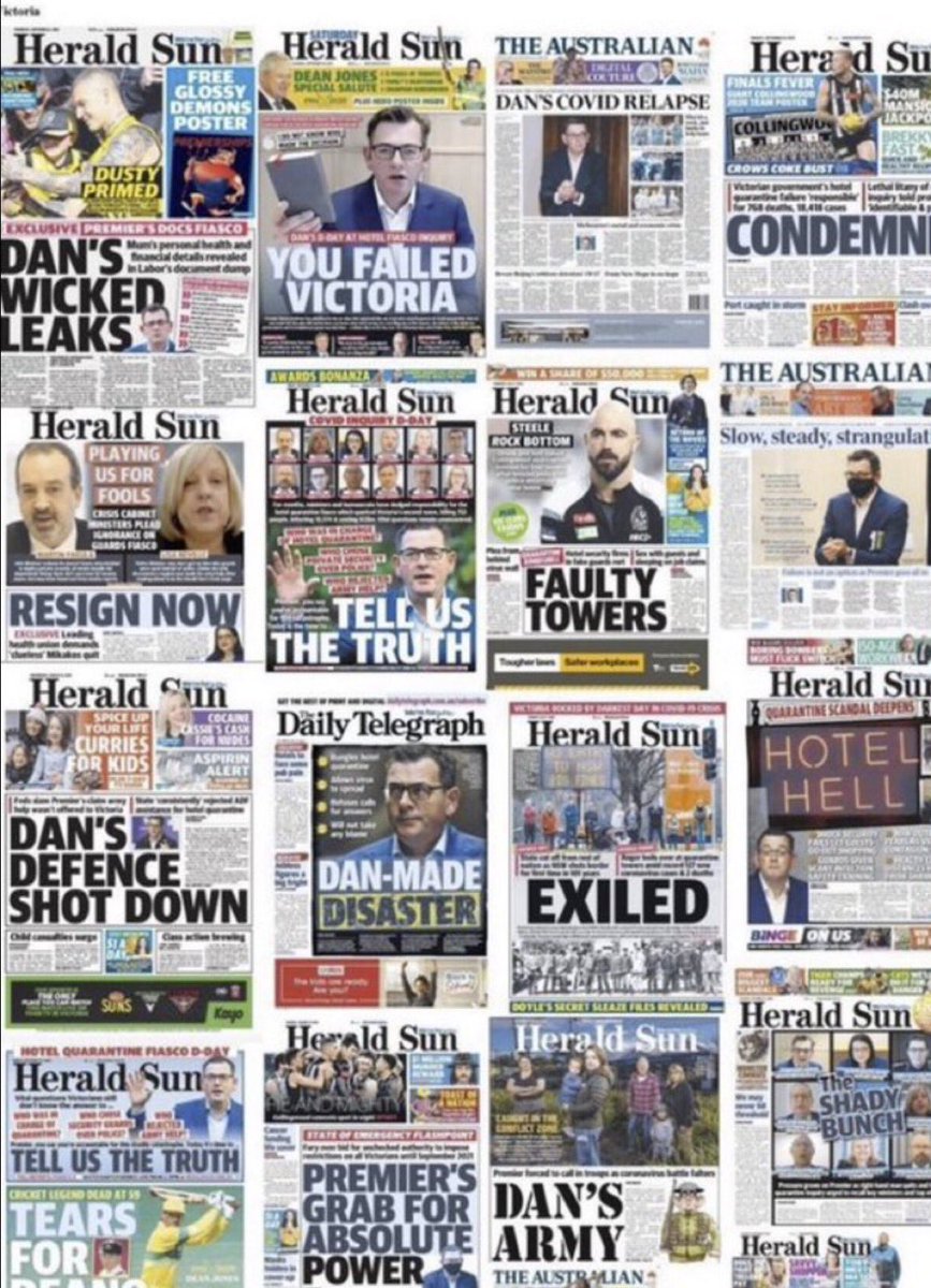 marie_sarjeant's tweet photo. @australian The appalling nefarious MSM + the libs were beyond disgraceful at the attacks on Dan Andrews. Especially the unhinged Sky lie news &amp; the vindictive Peta Credlin, Rita Panini, Andrew Bolt, Rachel Beckensdale + more of Rupert Murdoch's sychopants. An Unprecedented vindictive attack https://t.co/7u9mxneO0G