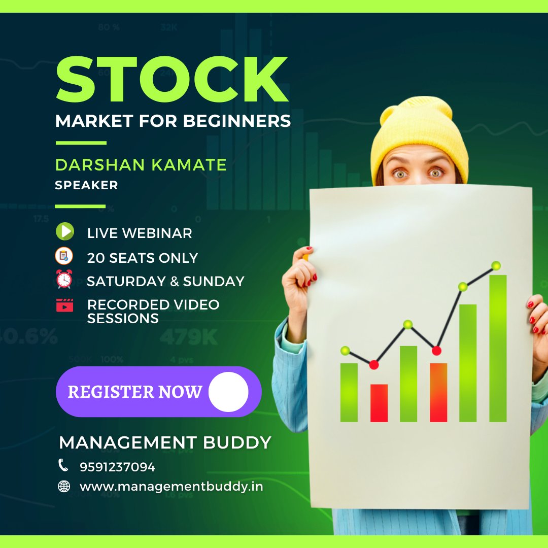 ManagementBuddy's tweet photo. Stock Market Crash Course at Best Price
https://t.co/gMHkUgYvxP 
 To learn Fundamental and Technical Analysis.
Register Now Limited Seats are available.
#stockmarketcourse #share_market_courses #technicalanalysiscourse #stocktradingcourses
#stockmarketcoursesonlinefree #stock https://t.co/pdbLF4tmoC
