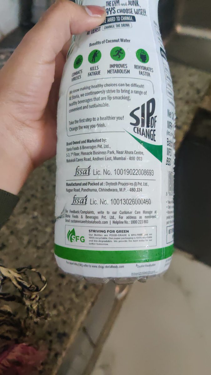 rishabhar0ra's tweet photo. @storiafoods, this came out of your bottle. A fungus laden tissue wasn't in the list of ingredients, the last I checked. 
How is this facility allowed to run? @fssaiindia https://t.co/GayJUPRMw4