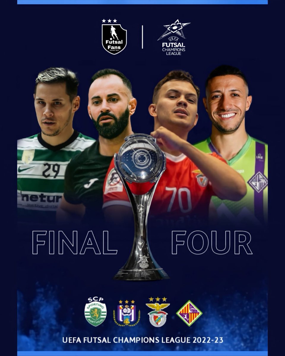 Futsal_fans's tweet photo. LA FINAL FOUR : del 4 a 7 de Mayo 2023 .
#FUTSALFANS #PACORODRIGUEZ #FUTSAL #UCL #UCLFUTSAL #UEFAFUTSAL #FINALFOUR https://t.co/hNg2yhPmc5