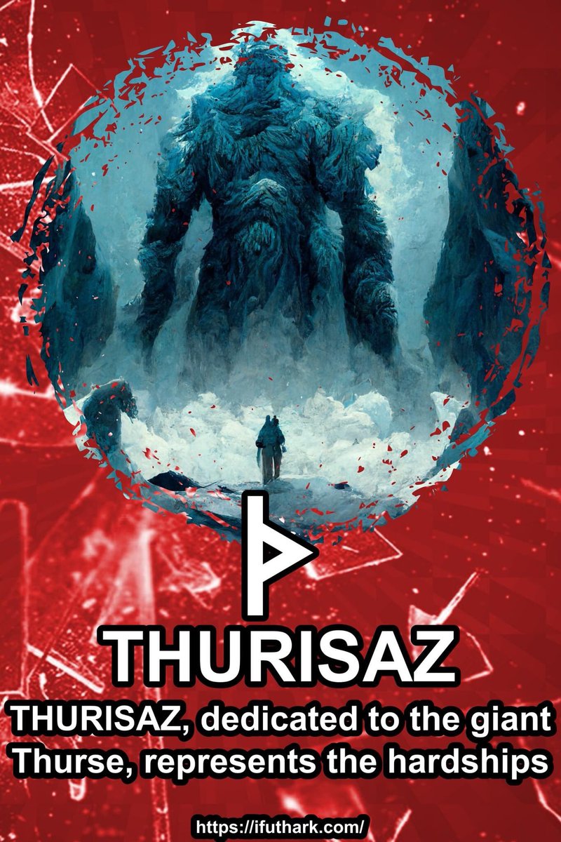 FutharkI's tweet photo. 1 DAY - 1 RUNE
Day 3 : THURISAZ
https://t.co/frKCVwC9IF https://t.co/ivktdbtbIK