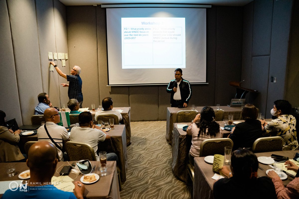 nagacitygov's tweet photo. LAYING THE GROUNDWORKS 🧩🏗️ | MNDC TWG together with planning officers from the member-LGUs participated in a #planningworkshop spearheaded by our CPDO Officer Mr. Willy Prilles. Discussed in the workshop are the dev’t projects and master planning for the covered areas of #MNDC. https://t.co/Xhixgks4xR