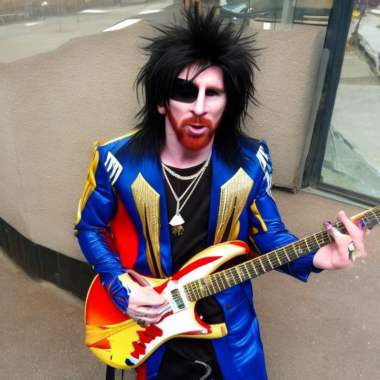 FamososArgAI's tweet photo. Messi Rockstar III https://t.co/qKDpWkKVZ3