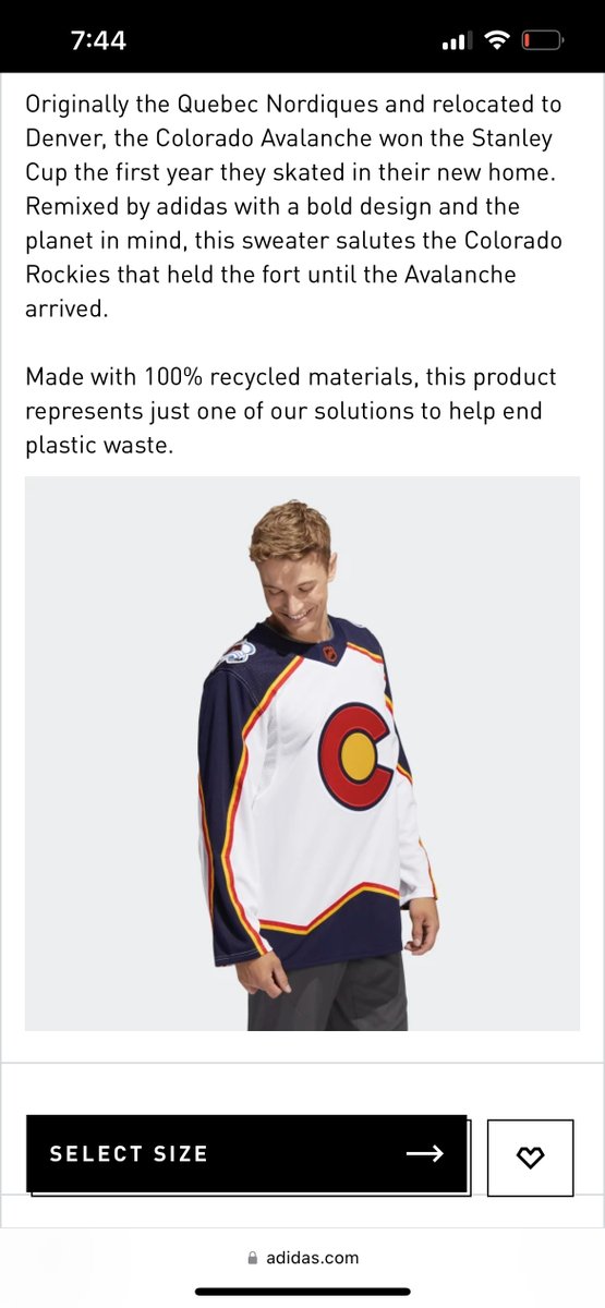 CivilianTree911's tweet image. Hey @adidashockey  y’all know that the Rockies left Denver a full ass 13 years before the Avs arrived in town right?

And the Avs already have paid homage to what little link there is between the two in their 3rd jersey. 

#LazyDesign 
#TeamColoradoAmateurJersey