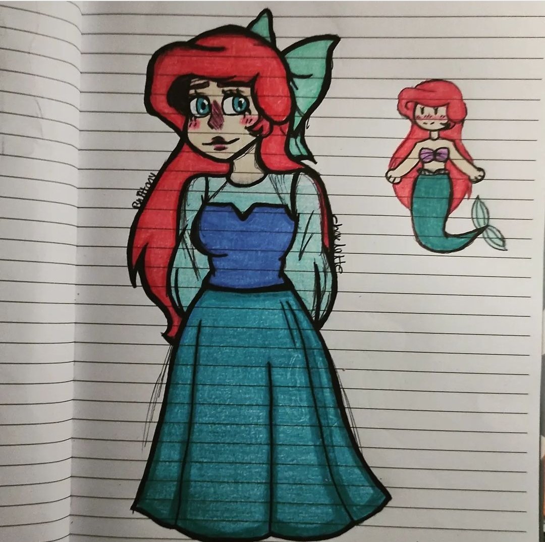 El otro día estaba viendo la sirenita dos y me dieron ganas de dibujar a esta hermosa mujer <3 ya después dibujare a su hija