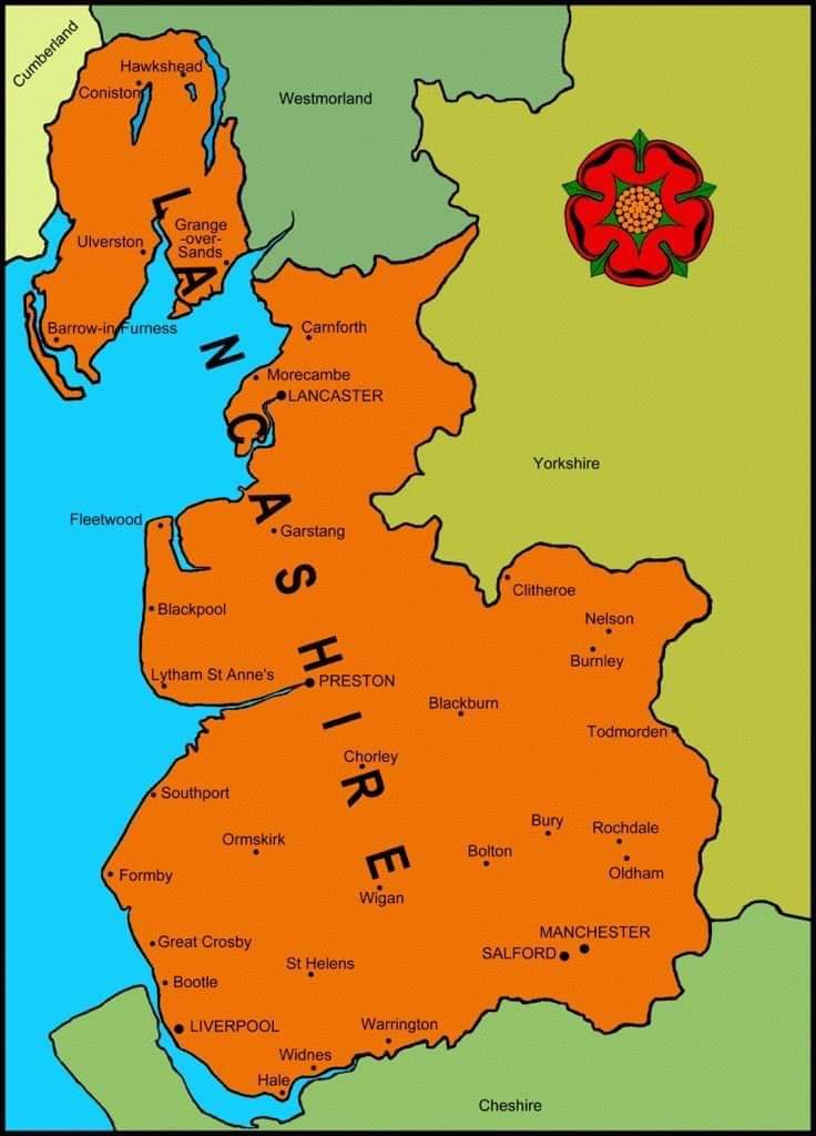 The neighbours are celebrating. Have a good one.
#LancashireDay 🌹
@FORLancashire 
@RealCounties 
@britishcounties