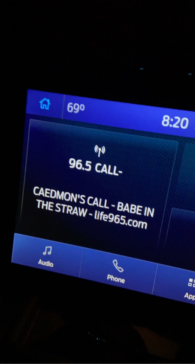 Saw the song title “Babe in the Straw” on the screen and had to look to see if I was listening to a Christian or Country music channel.