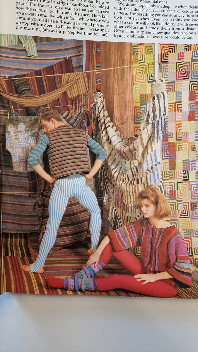 witchands's tweet image. I will never tire of 80s knitting books. This lady regrets taking the modelling gig.