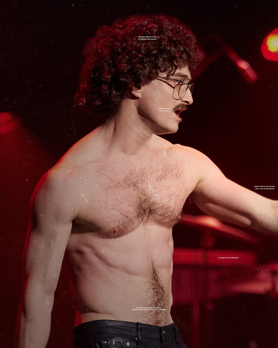 TheRokuChannel's tweet image. Zoom for a surprise 👀 #WEIRDTheAlYankovicStory