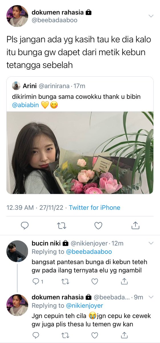 mooneiru's tweet photo. soobirin (abin dan arin) as certified lovebirds and then their friends being cepu at its finest https://t.co/jFEeSVjcZh