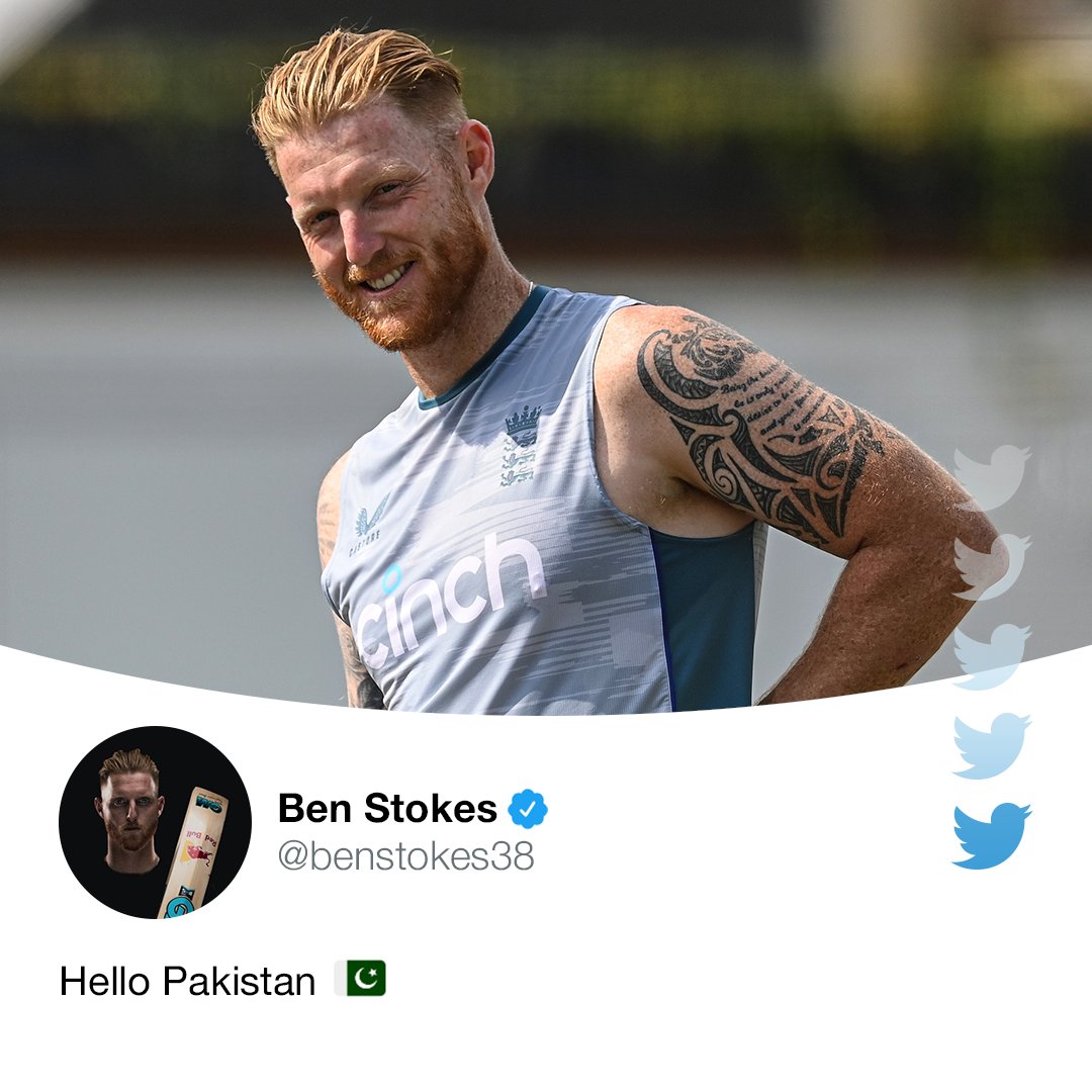 cricinfo's tweet photo. Ben Stokes' first tour of Pakistan 👋 https://t.co/akKyKs7BMo