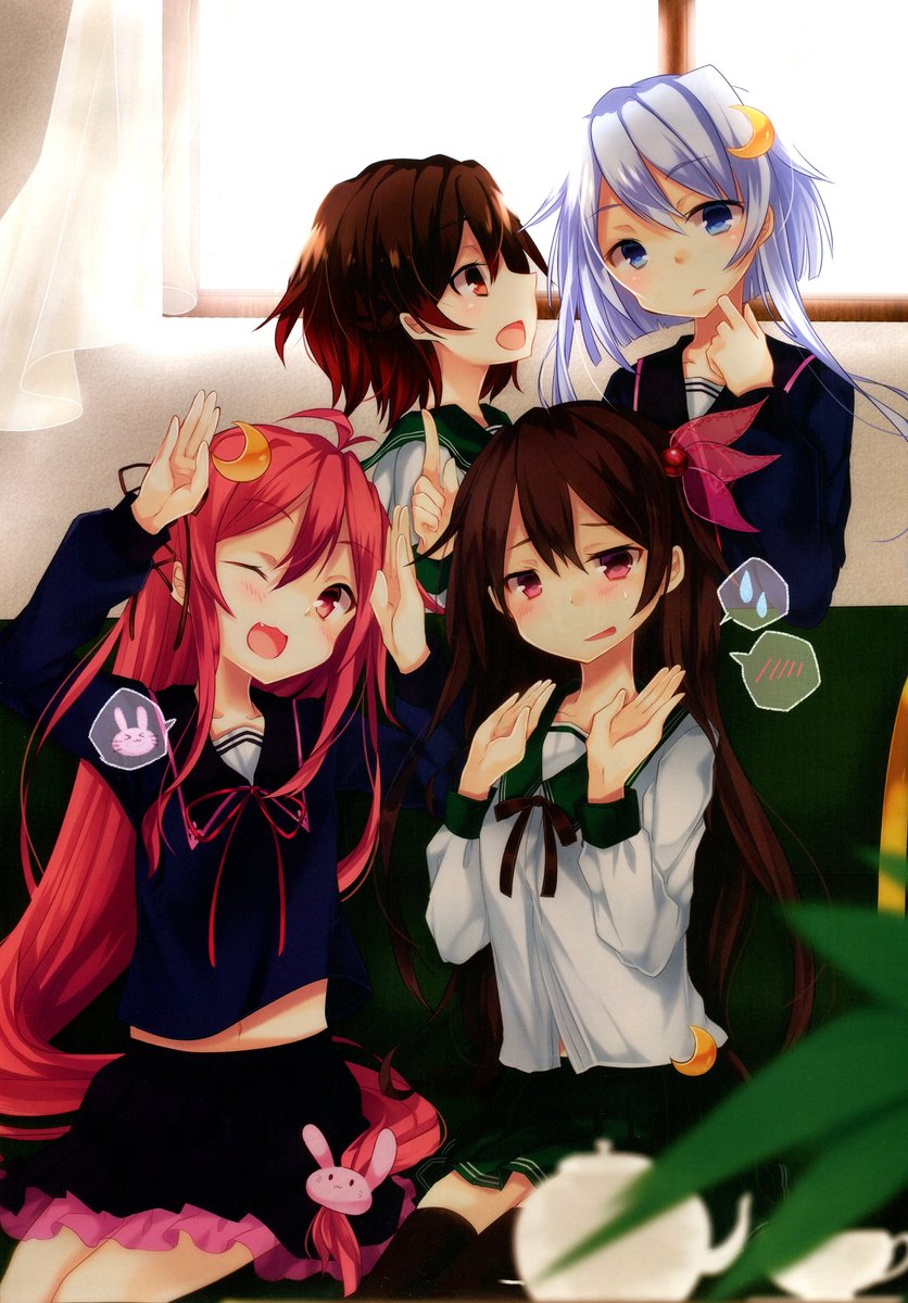 艦これ「艦これ書き下ろし収集中。睦月、如月、弥生、卯月、その3。カレンダー 」|あかのイラスト