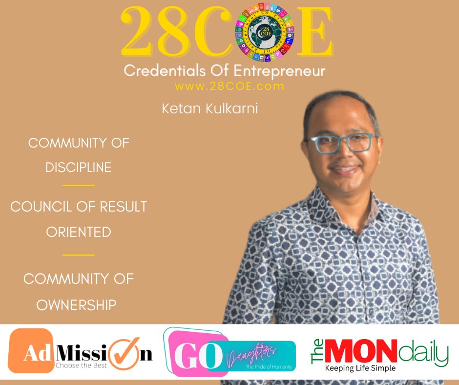 28Coe's tweet photo. Let's welcome our New Member Ketan Kulkarni
#28coe #28credentialsofentrepreneur #28corevalues #28quotes #global28coesummit #network #leverage #brand #entrepreneur #neocs #28coedubai #28coemalaysia #28coeindia #business #28CoeQatar #28CoeDoha #Fifaworldcup #PM10malaysia #Ghana https://t.co/GjgPICZZ6d