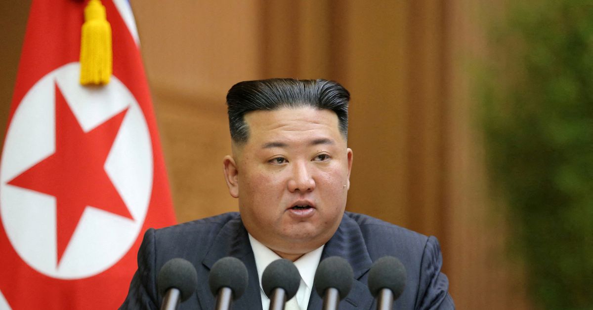 Reuters's tweet photo. Kim Jong Un says North Korea aims to have the world's strongest nuclear force https://t.co/JEtdquuTAl https://t.co/U6YyeYVgKu