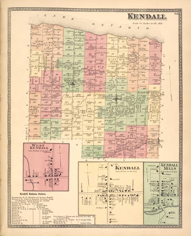 NYPL_tweeter's tweet photo. Kendall [Township]; West Kendall [Village]; Kendall Business Notices. ; Kendall [Village]; Kendall Mills [Village] https://t.co/sHkpYCxHBQ