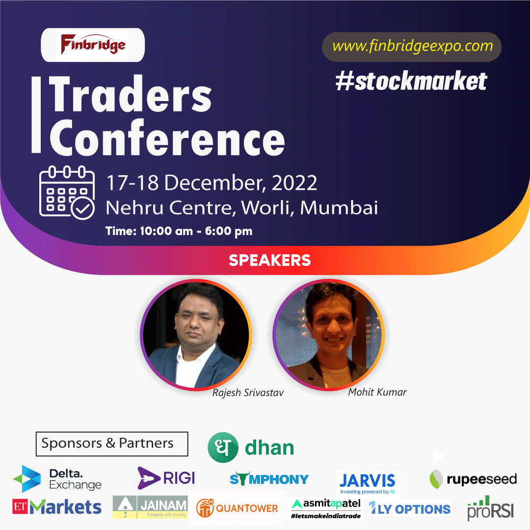 FinbridgeExpo's tweet photo. Attend the #TradersConference in #Mumbai on December 17–18, 2022. Gain insights into the trading process, actionable ideas, and perspectives from experienced #stockmarket professionals.
Register at: https://t.co/lmwdyWctMN
#finbridge 2022 (@jhunjhunwala_b @Abhishekkar_ ) https://t.co/DRqvJfWs8S