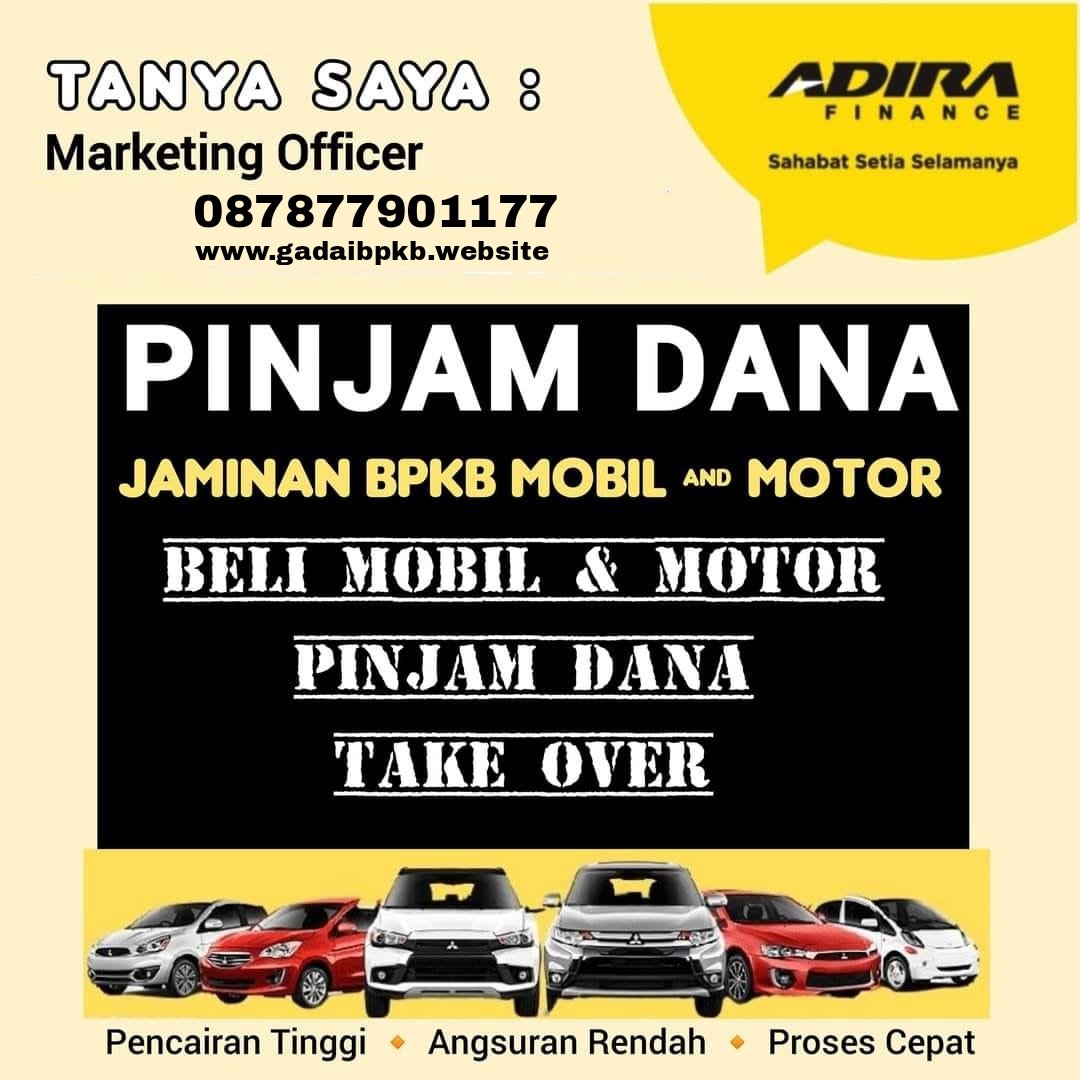 Butuh Modal? 
Jaminkan aja BPKB Motor/ Mobil / Truk / PickUp nya .
Mau Kredit Second Juga Bisa .
Syarat Mudah, Cair Maksimal .
Proses di bantu hub 087877901177

#gadaibpkb #kreditsecond #tempatgadai #danatunai #gadaibpkbmobil #gadaibpkbtruk #gadaibpkbmotor #gadaibpkbpickup