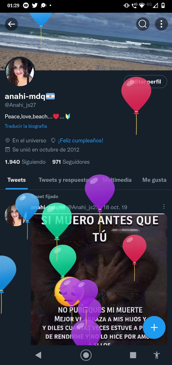 Gracias Twitter x las felicitaciones.... llegó un cumpleaños más...🥰