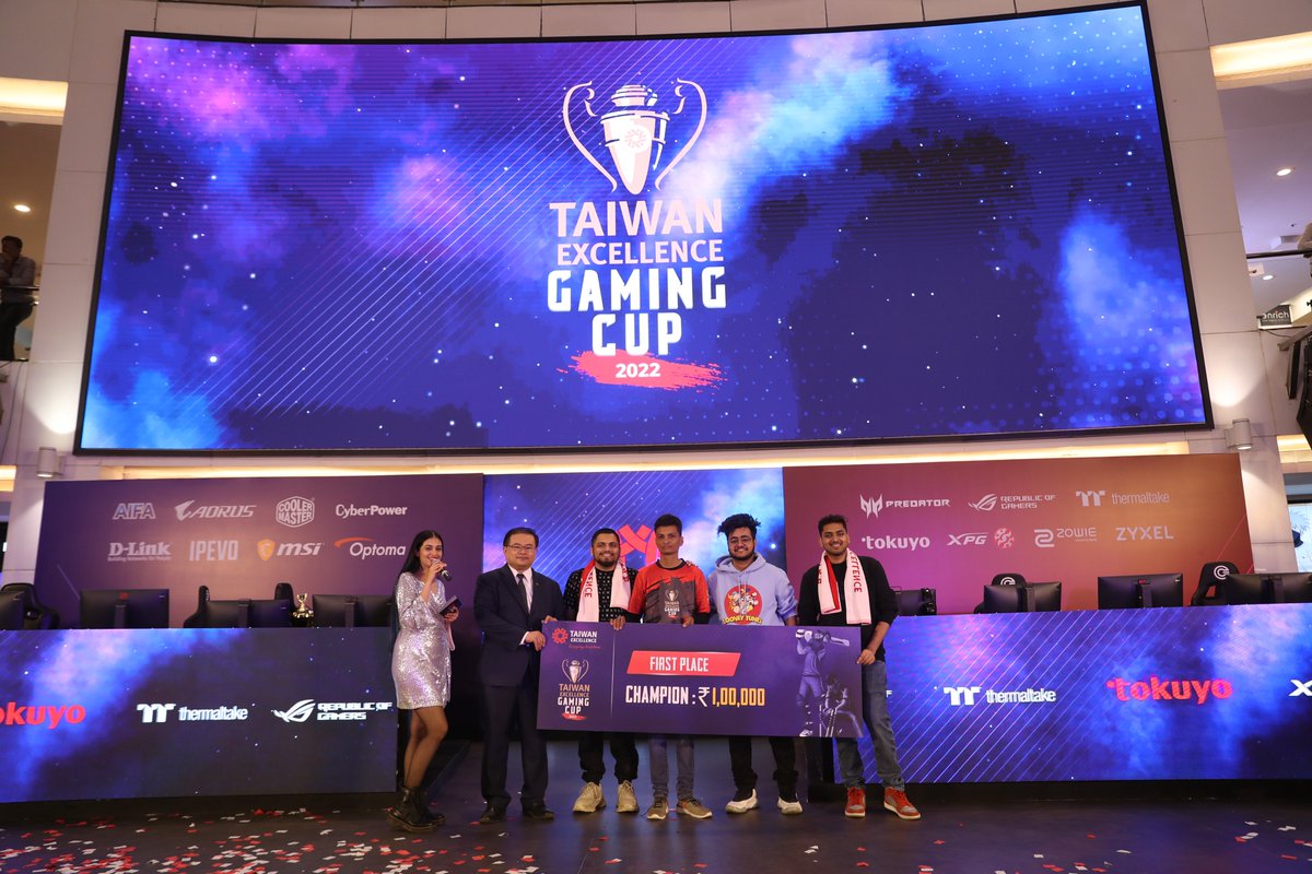 TE_Official_In's tweet photo. Congratulations to all the CHAMPIONS of the #TEGC2022.

Thank you for your amazing performances and making this event a great success.

#TaiwanExcellence #EverydayExcellence #TaiwanExcellenceGamingCup #TEGC2022 #WCC3 #CSGO #PokemonUnite #Online #Gaming #Gamer #Taiwan #India https://t.co/OzJuuFuoGS